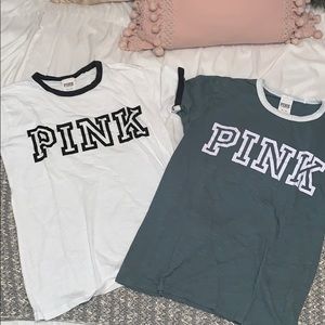 2 tee shirts from pink vs!